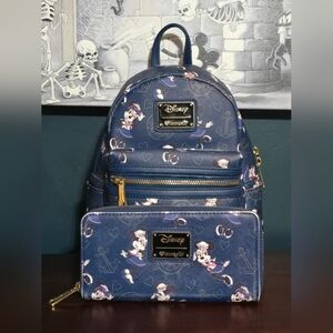 Loungefly ❤️ Logo Disney Cruise Line Sailor Minnie Mouse Backpack and Wallet